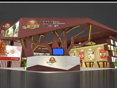 Exhibition - Area - 14X14-3DMAX2010-022 3D model