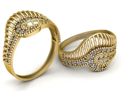 Engagement Ring For Women 3d Printable Model 3D print model