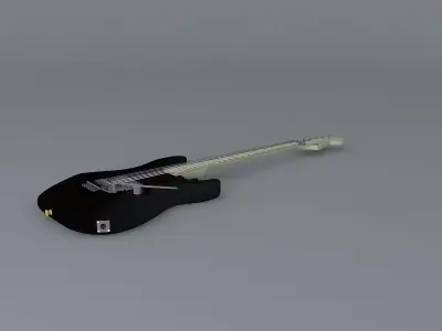 Charvel Warren DeMartini San Dimas Crossed swords Graphic guitar Free 3D model
