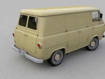 ECONOLINE E100 SHORT VAN 1962 3D model