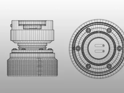 Quick Release Hub- Works Bell Rapfix II Low-poly 3D model