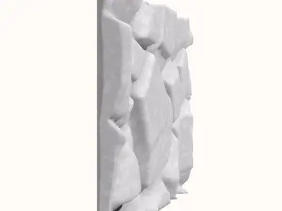 Weathered Dolomite Stone Facade 3D model
