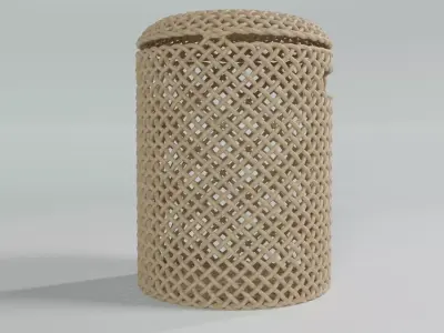 WICKER BASKET08 3D model