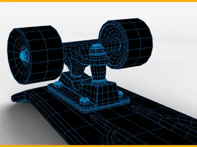 Penny Board Skateboard 3D model