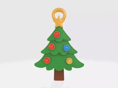 Christmas Tree Ornament Festive Holiday Decoration  3D print model
