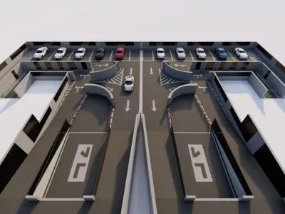 Parking-Parking Lot 3D model