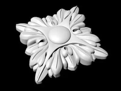 Central decor ornament for furniture 3D model 533