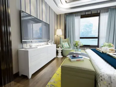 American style children room design 3D Model 3D model