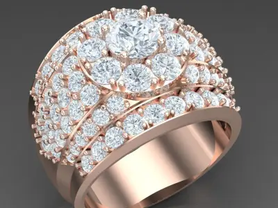 Luxury Men Rings Designs 5MR038 3D print model