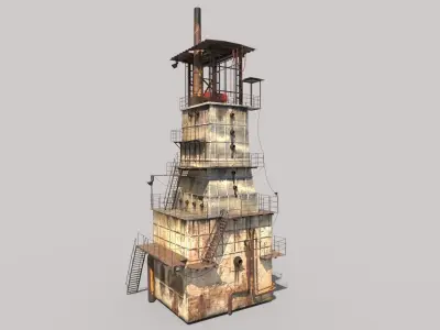 Factory Tower 3D model