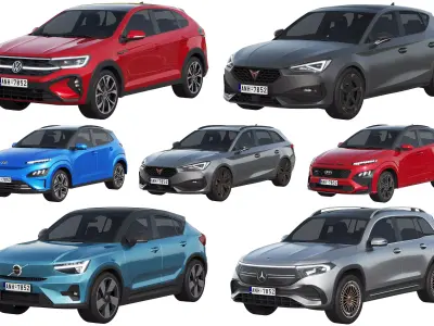 HQ cars collection 22 3D Model Pack