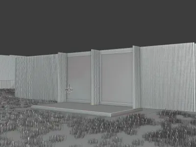 Container House Low-poly 3D model