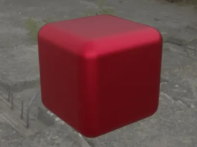 Filleted cube 3D print model