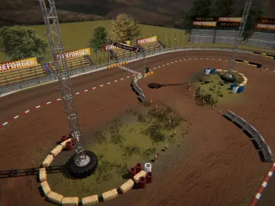 Reckless Race Track Pack 2 Low-poly 3D model