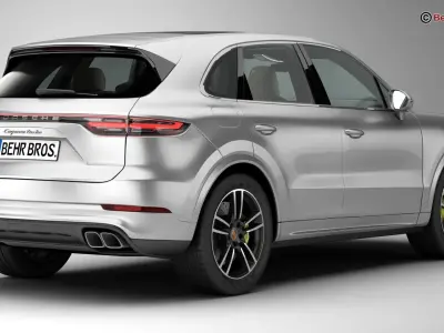 Porsche Cayenne Turbo 2018 3D model