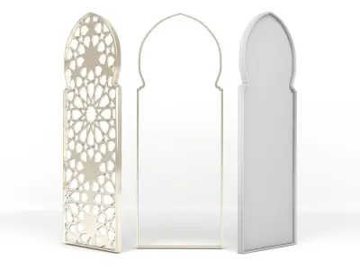 3 Doors in an Arabic Theme  3D model