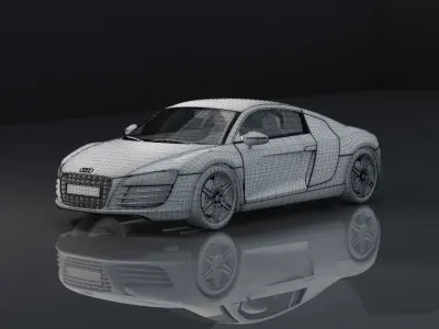 AUDI R8 3D MODEL Low-poly 3D model