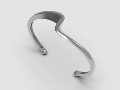 Screw bracelet 3D print model