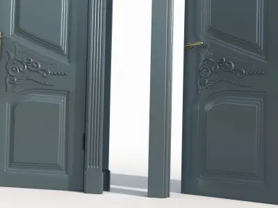 Doors interior 01 3D model