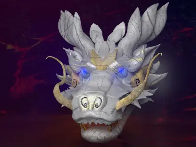 DRYGON 3DMODEL  GAME ASSSETS  FOR UNREAL ENGINE  UNITY  Low-poly 3D model