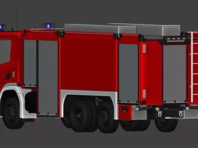 Scania P410 XT Schlingmann GTLF 3D model