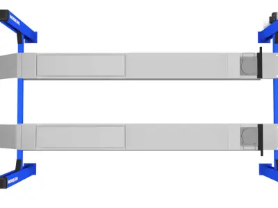 4 Post Car Lift 3D model