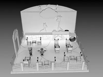 Booth Exhibition Stand a395d  3D model
