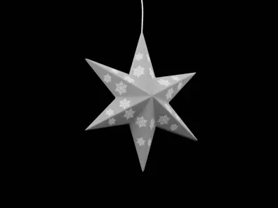 Christmas Star Low-poly 3D model