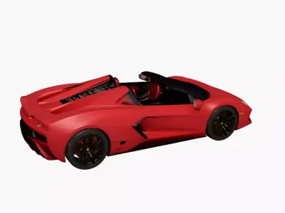 Sports Car 3D Model Realistic Performance Vehicle 15 3D model