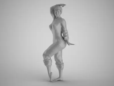 Woman in the Mirror 4 3D print model