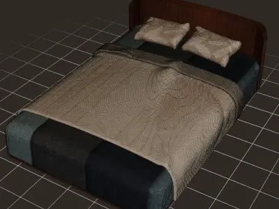 Cozy Bed Free 3D model