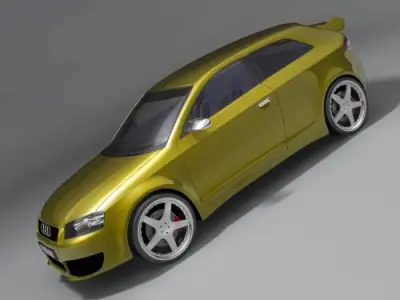 Audi S3 2004 3D model