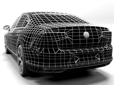 VW PASSAT R LINE 2021  Low-poly 3D model