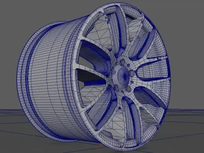 Car Wheel - Micro 111 Rims 3D model