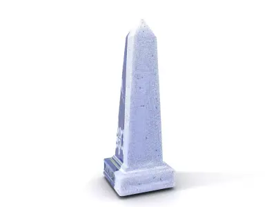 Cerulean Obelisk Dcor model pack Low-poly 3D model