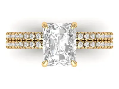 Emerald Ring Collatction 3D Model Collection