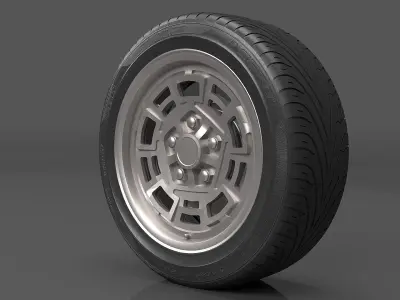 Realistic Wheel Tire 6 3D model
