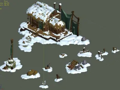 Game Kunlun Snow Mountain - House 95 3D model