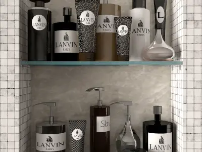 DECOR FOR BATHROOM 02 3D model