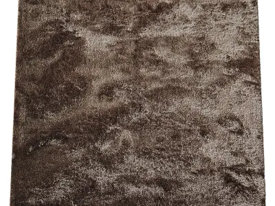 Shaggy rug Whisper Black Low-poly 3D model