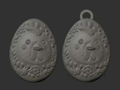 Easter egg decor 3dmodel 3D print model