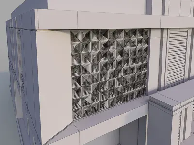 Modern Villa 3D model 9
