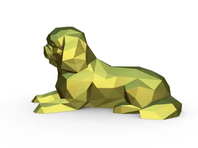 Pekingese figure 3D print model