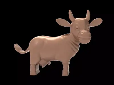 Cow Relief  3D Printable Model 3D print model