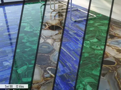 ABC Stone Set 3D model