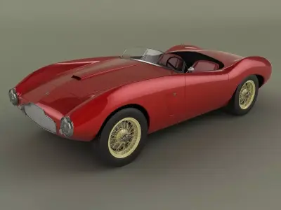 Aston-Martin DB2 4 Spider Competizione 3D model