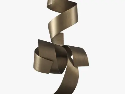 Modern Metal Sculpture 3D model