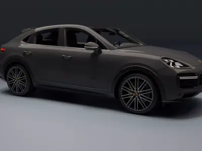 Porsche Cayenne Coupe Low-poly 3D model