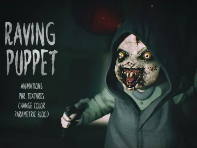 Horror Villains Pack 2 - Rigged and Animated Low-poly 3D model