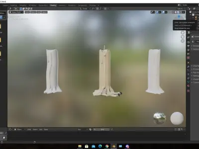 candle rocket Free low-poly 3D model